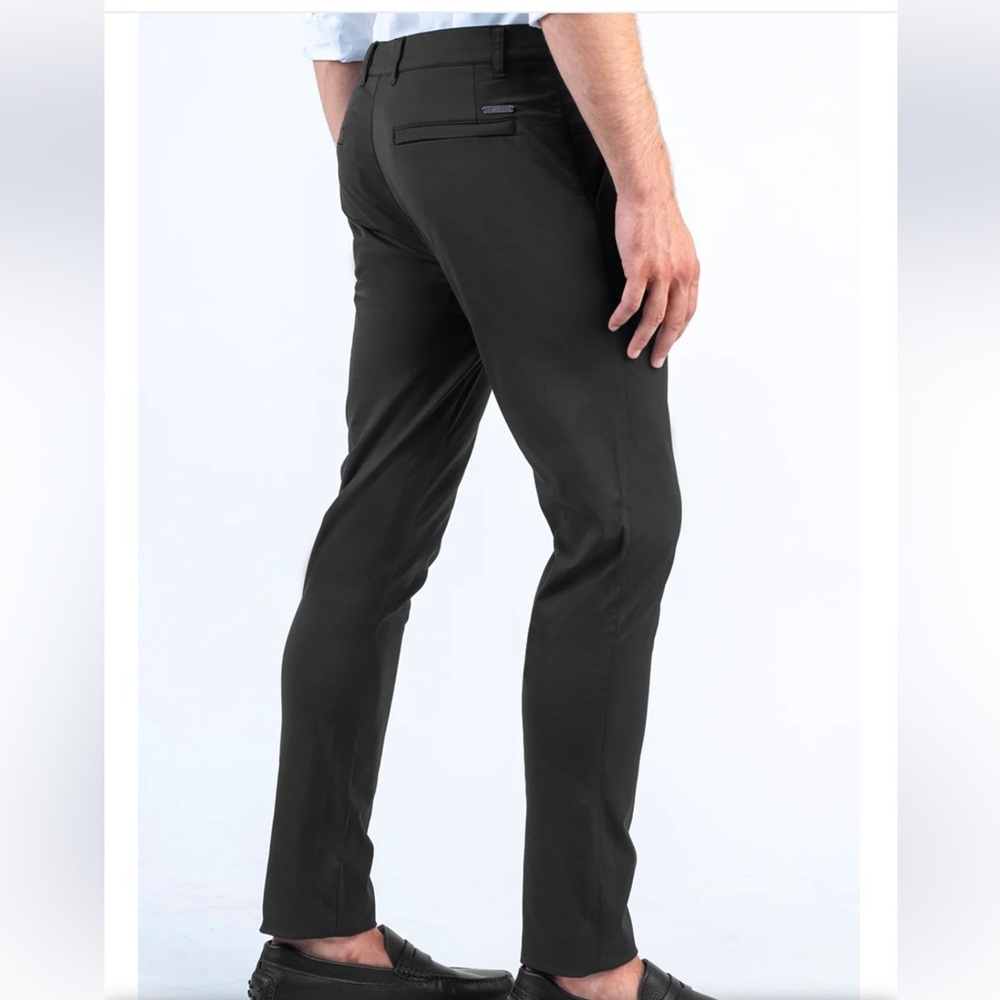 Twillory Black Performance Pants 30x30 Tailored Fit Stretch Travel Fits 30x28